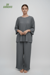 SHEIN WOMENS Mid - Blue Relaxed Suit - Smgarment's